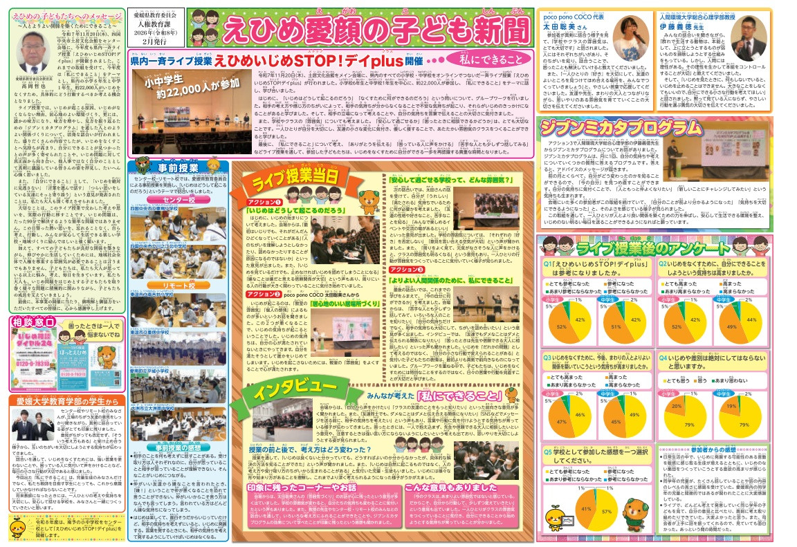 えひめ愛顔（えがお）の子ども新聞